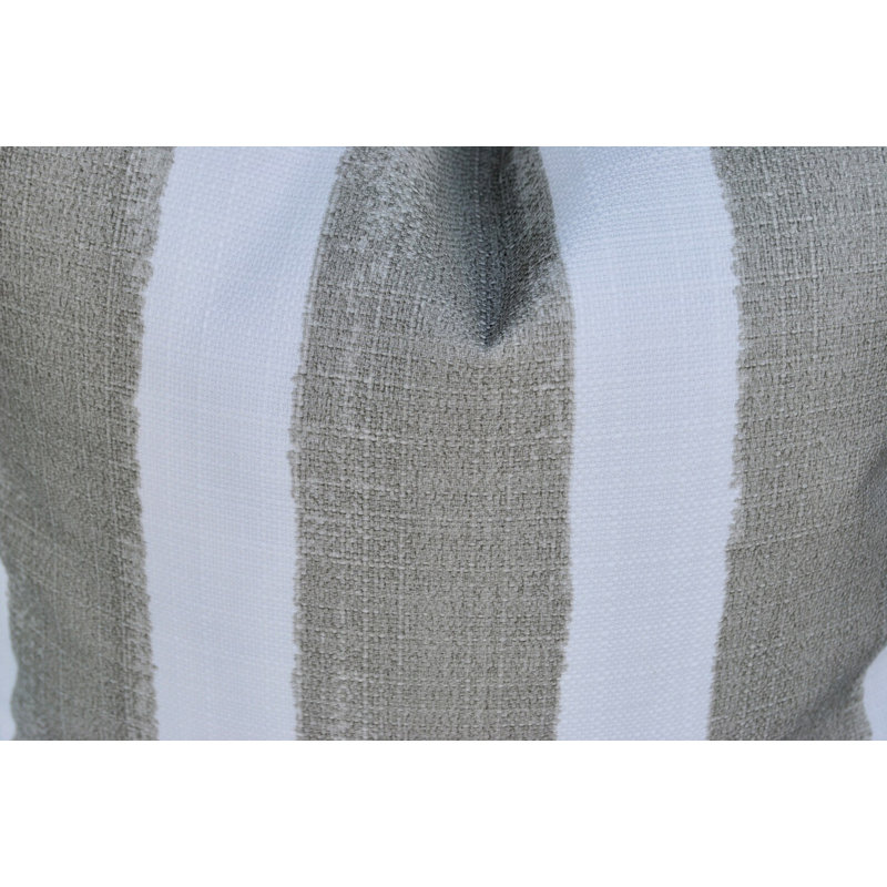 Housse de coussin carré en polyester Nico Taupe, H 15,50 po x l 15,50 po