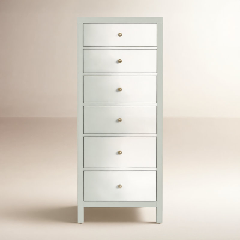 Commode pour femme 6 tiroirs Celine, Vert sauge
