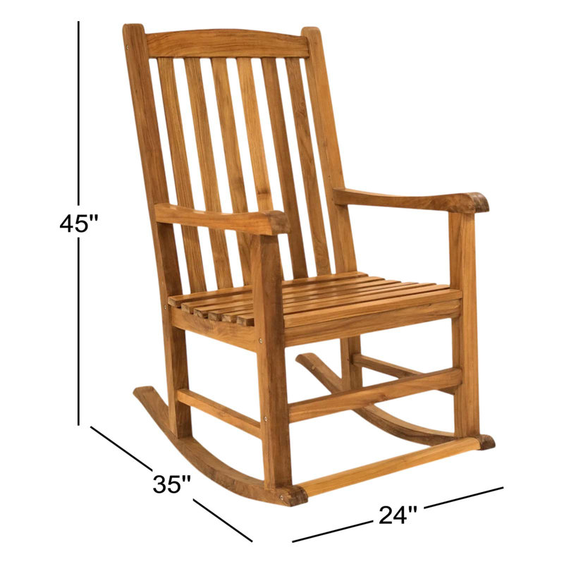 Teak Outdoor Rocker Chair