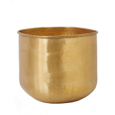 Vase antique en laiton martelé Mercer41