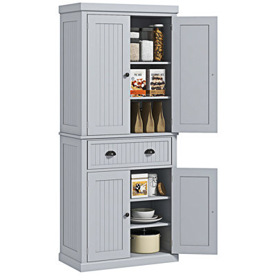 Grand garde-manger avec grand rangement et tablettes réglables