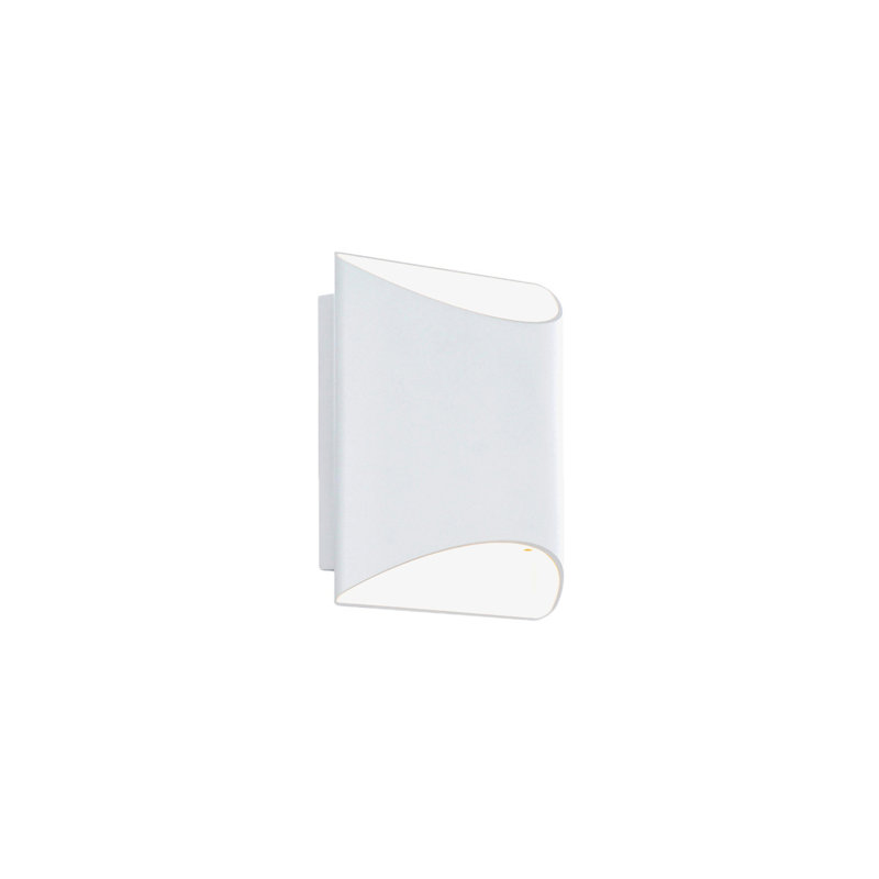 Duet 5.5" LED Wall Sconce 3-CCT 2700K-3000K-3500K, 2700K, White