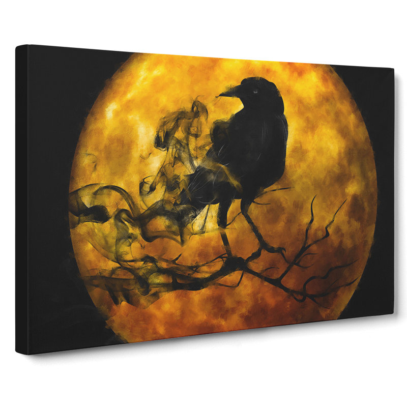 Raven Bird Vol.3 - Wrapped Canvas Print, 35cm H x 50cm W x 3cm D