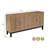 4-door Carved Solid Wood Sideboard