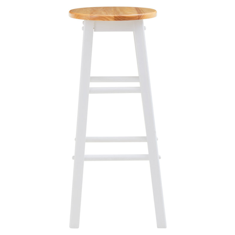 Veasey Solid Wood Counter Stool, White