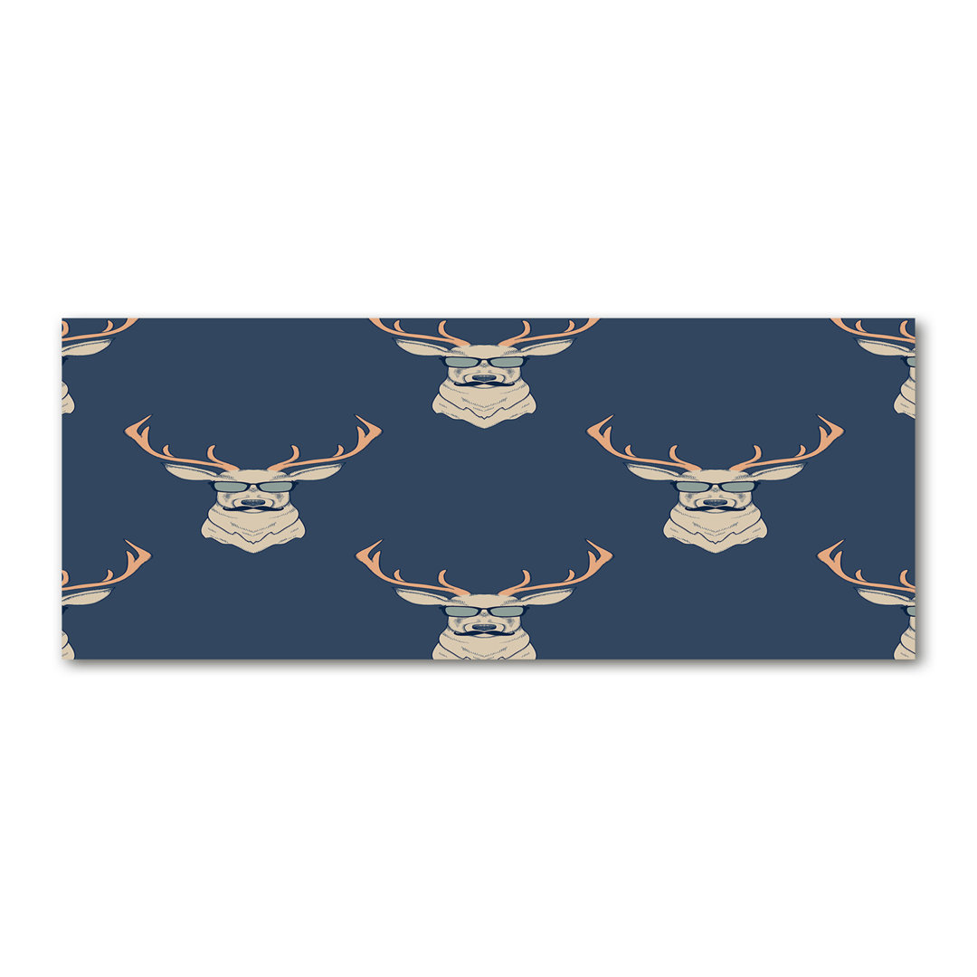 Leinwanddruck - Wandkunst - Drucke auf Leinwand - 125X50 Bild Bildmotiv: Hipster Deer