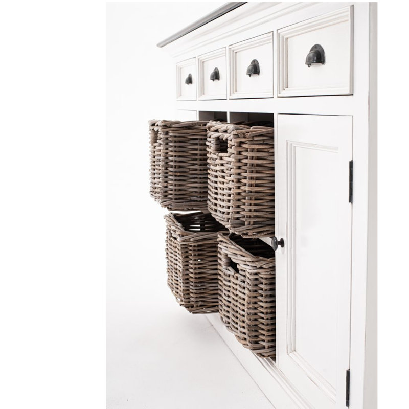 Guisborough 62.99'' Sideboard, White/Brown