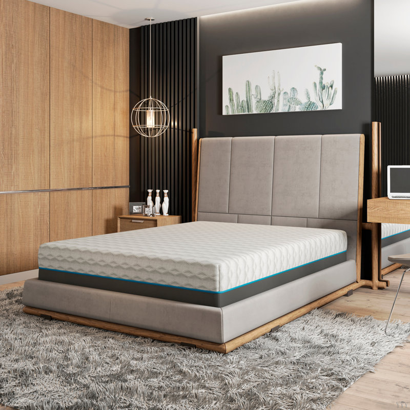 Matelas en mousse viscoélastique 12 "Copper Lux, 12'', Lit double