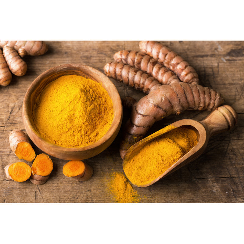 Turmeric Powder - Wrapped Canvas Print, 30cm H x 46cm W x 3.8cm D