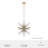 Jupiter Star 12 - Light Sputnik Sphere Hanging Ceiling Light Fixture-74777693-74777692