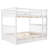 Bunk Bed In White With Storage And - Provides A Comfortable Sleep Two Drawers Enhances Bedroom Space-1236720334