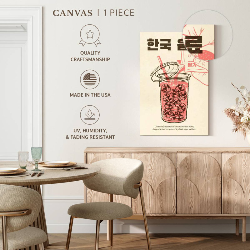 Tergel Korean Beverage, 48" H x 32" W