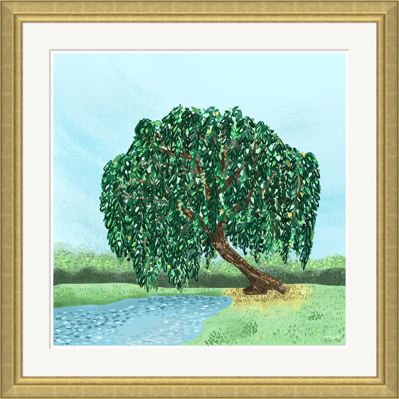 Weeping Willow Painting by Yuki Osada