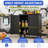 Heavy-Duty Metal Rolling Storage Cabinet - Strong And Practical For Garage, Office, Home. Adjustable Shelves, Lockable Wheels Smooth Mobility, Raised Top Surface To Item Rolling, Cabinet. Black-973235367