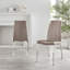 Edzard Double Pedestal High Gloss Dining Table Set with 6 Soft Touch Faux Leather Dining Chairs-1882916460