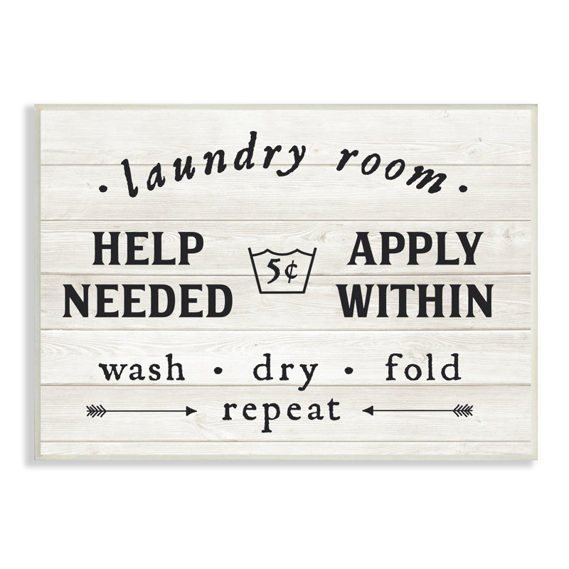 «Farmhouse Laundry Room», «rustique», art texturé à la giclée sur fond blanc, H 19 po x l 13 po x P 0,5 po, Sans cadre