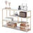 Sanchez 47.2" 3-Tier Console Table with Storage and Shelves,Narrow Buffet Table with Faux Marble