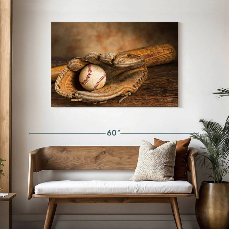Sireci Baseball Old Equipment, 30" H x 45" W