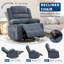 Chaise berçante inclinable pour adultes, lin-123065680