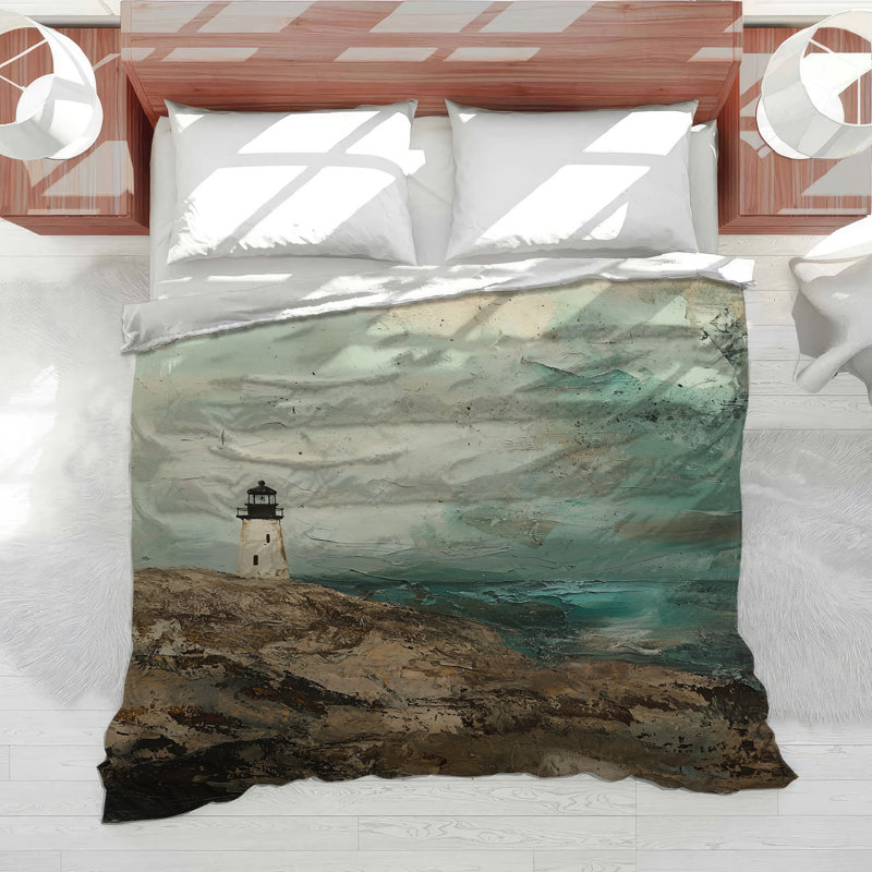Lighthouse Bedding Coastal Comforter Rustic, Twin Comforter