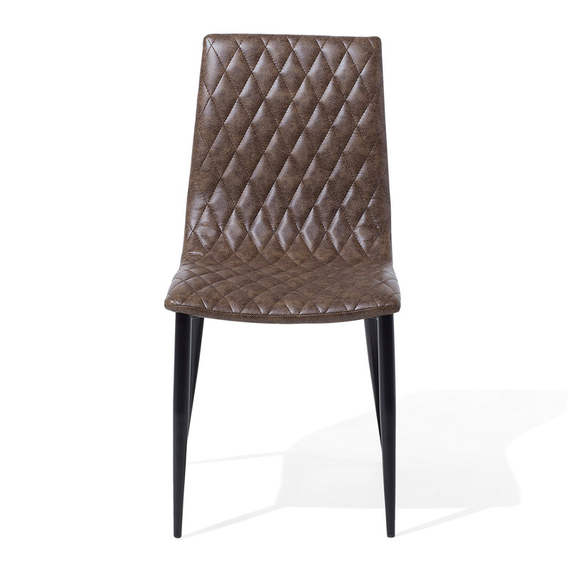 Riceboro 44cm H Upholstered Side Chair, Brown