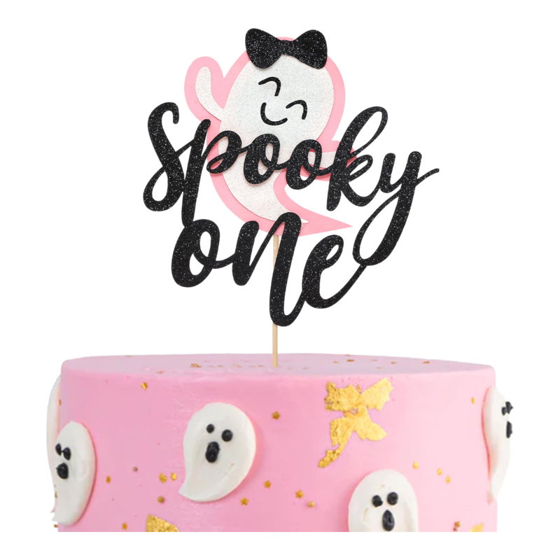 Baby First Birthday Ghost Cake Topper