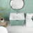 29.7'' Free Standing Single Bathroom Vanity with Ceramic Top
