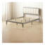 Structure de lit plateforme tapissier avec lattes et tête de lit en bois, grand lit, finition lin beige ou gris