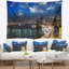 Paysage urbain de new york city, magnifique tapisserie au coucher du soleil-28504628