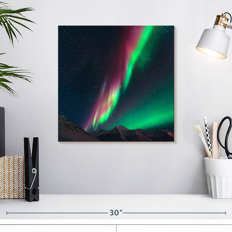 Alvord Atigun Pass Northern Lights, H 16 po x l 16 po