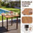 2-Person Outdoor Rocking Chairs with Cushions, Patio Conversation Set for Porch & Backyard