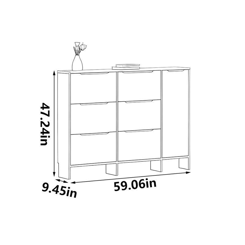 Castiglione, 47.24" H x 59.06" W x 9.45" D