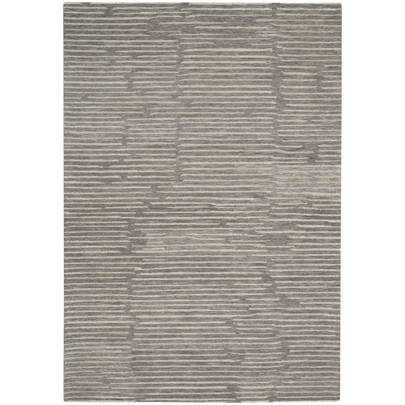 CK010 LINEAR Striped Hand Woven Area Rug, Rectangle 259 x 351cm
