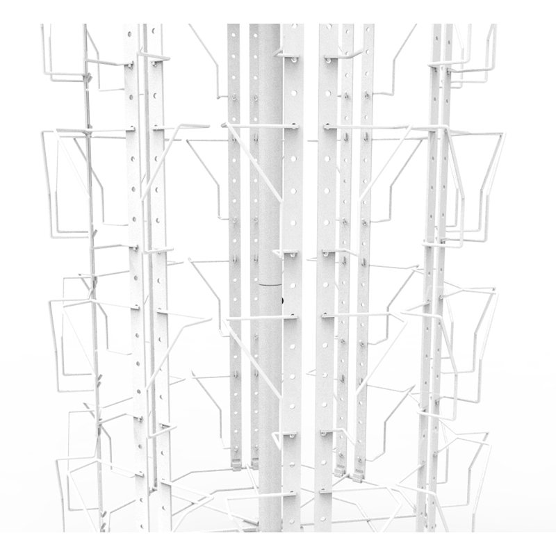 32 Pockets Adjustable Greeting Card Rack 4x6"-7x5" Horizontal Vertical Post Card Display, White