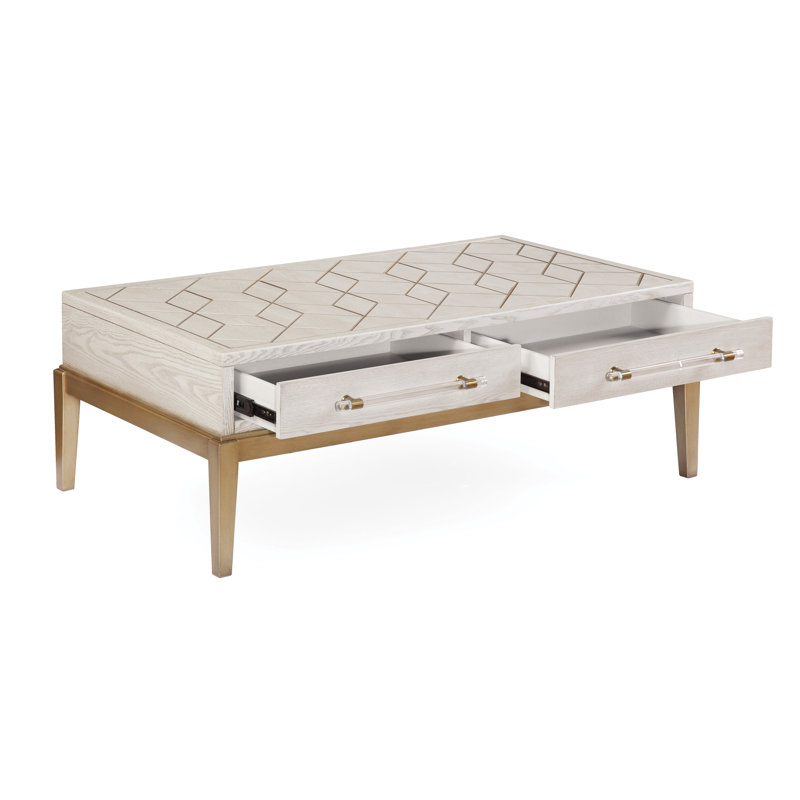 Perrine Single Coffee Table, White