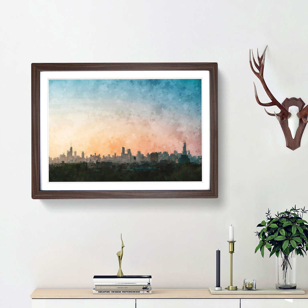The Chicago Illinois Skyline - Picture Frame Painting Print