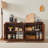 59-Inch Modern Wavy Sideboard, Curved Contour Design Storage Cabinet, 4-Door Cabinet With Storage Function, Suitable For Kitchen/Bedroom/Living Room, Walnut, 59.0"L X 15.7"W X 27.7"H-655149973