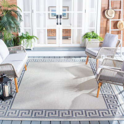 Tapis d'intérieur / extérieur géométrique Brympton Performance