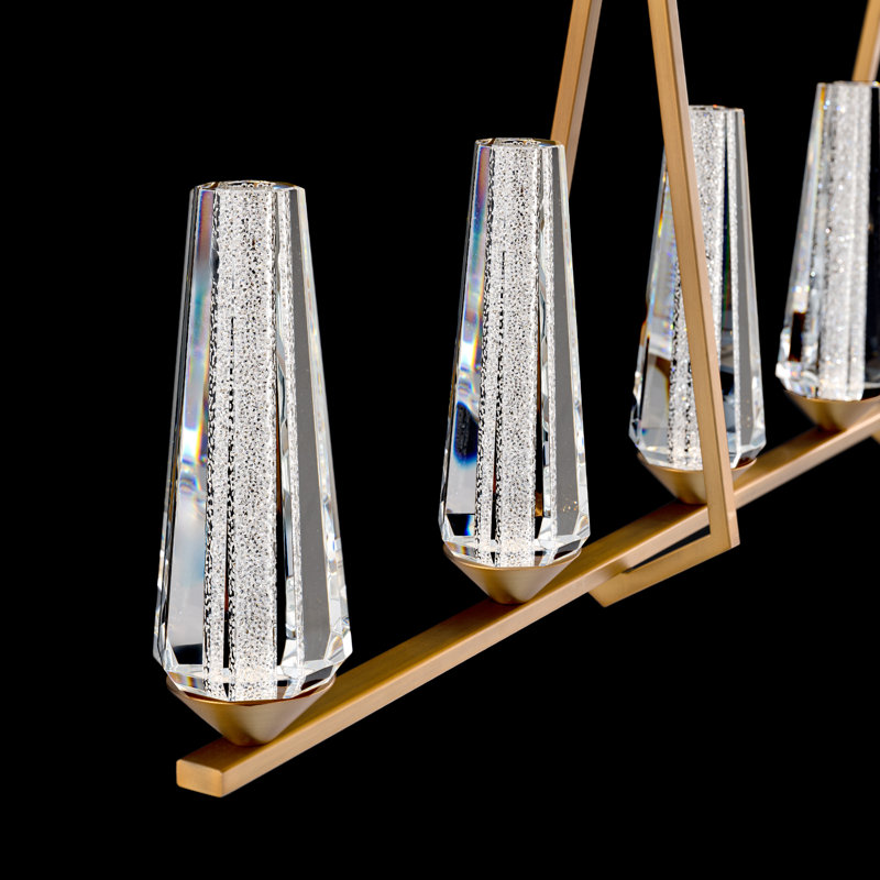 Devotion 6 - Light LED Pendant, Aged Brass