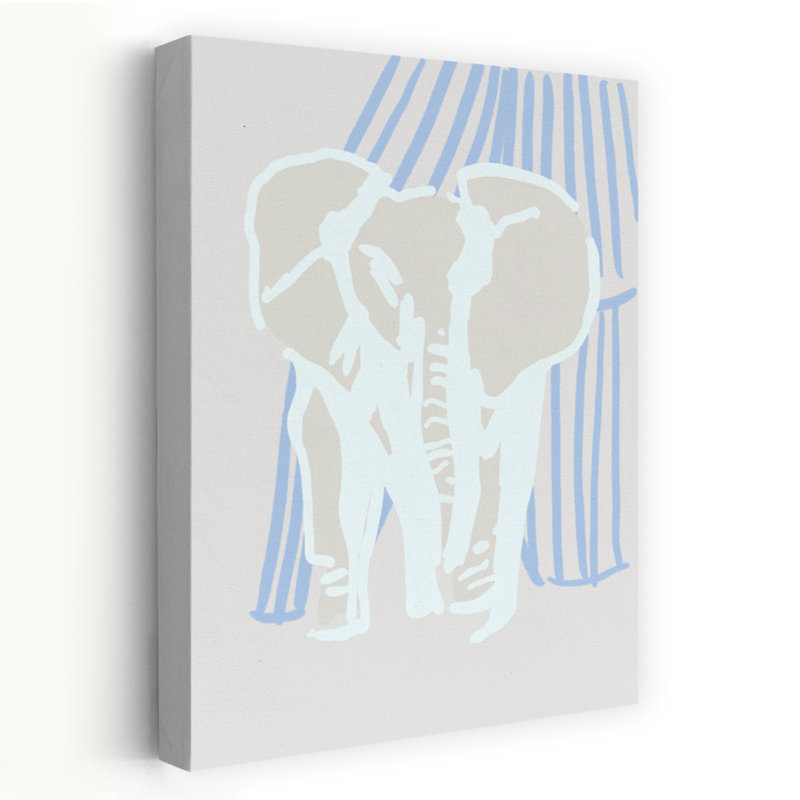 Art contemporain Art éléphant contemporain, H 36 po x l 24 po