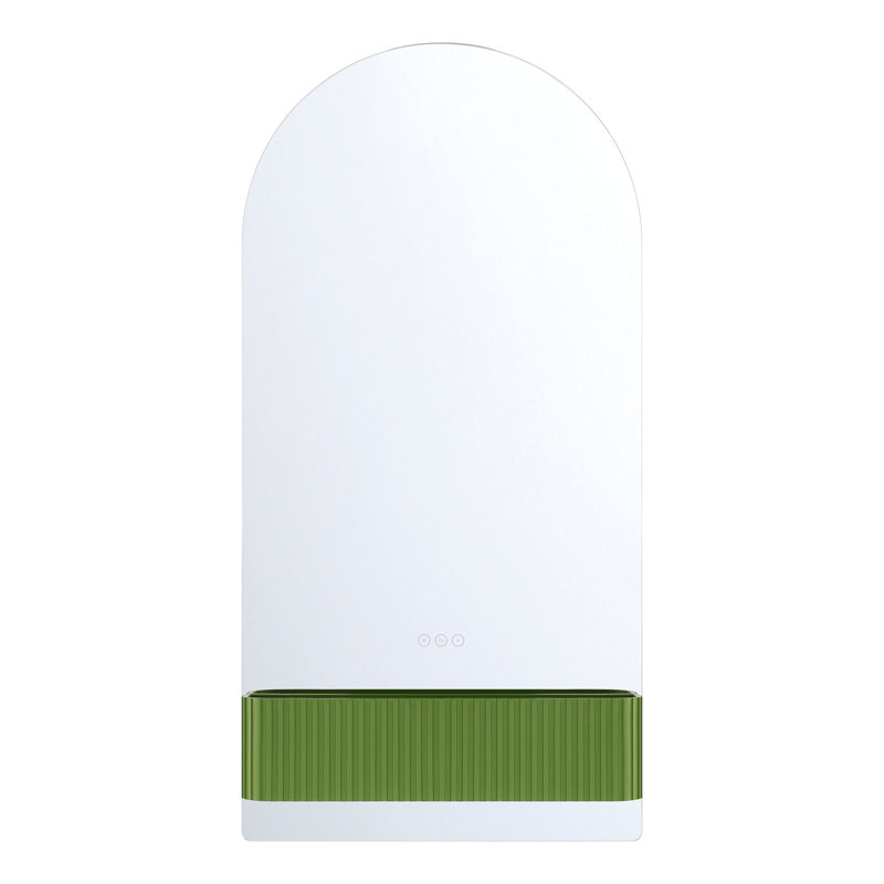 Miroir, 61 x 122 cm, vert tendre, résine verte, arche, Vert