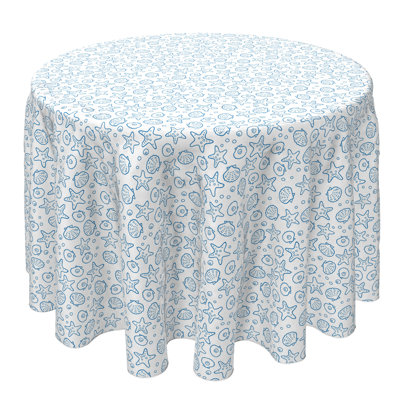 Round Cotton Twill Tablecloth