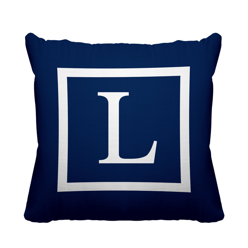 Coussin Colter, L 17 po x H 17 po, Bleu marine, 19 po x l 19 po