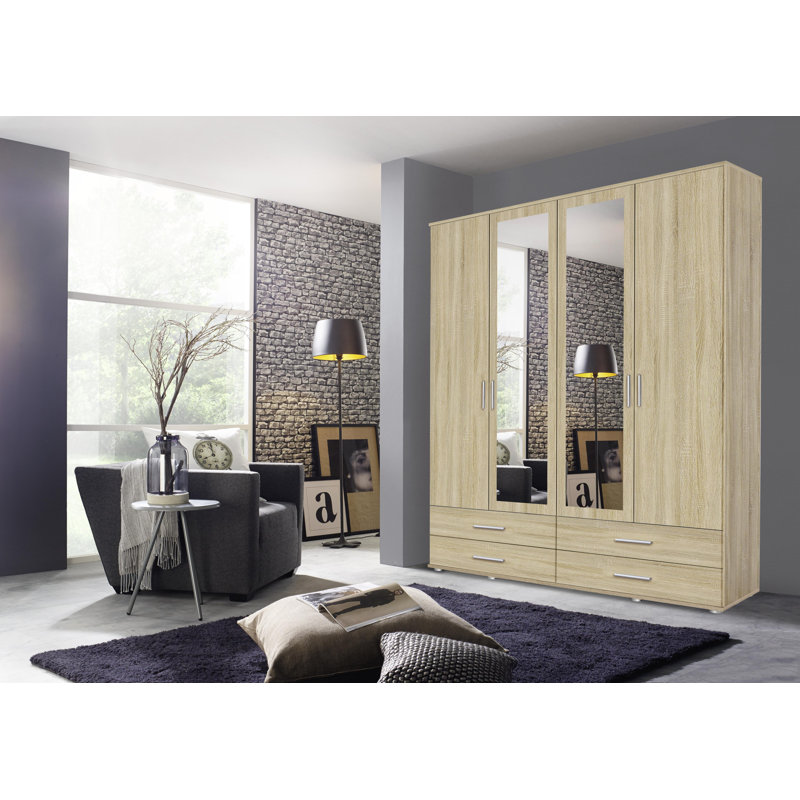 Laffitte 4 Door Wardrobe, Sonoma Oak