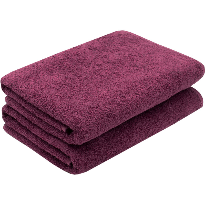 Midweight Bath Towel, Blackberry