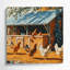 Ferme, poulailler, art mural sur toile brune-1843820448