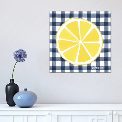 Lemon Slice 1 Piece Wrapped Canvas Painting
