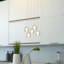Luminaire suspendu sphère 5 lumières à del grappe Veroniza