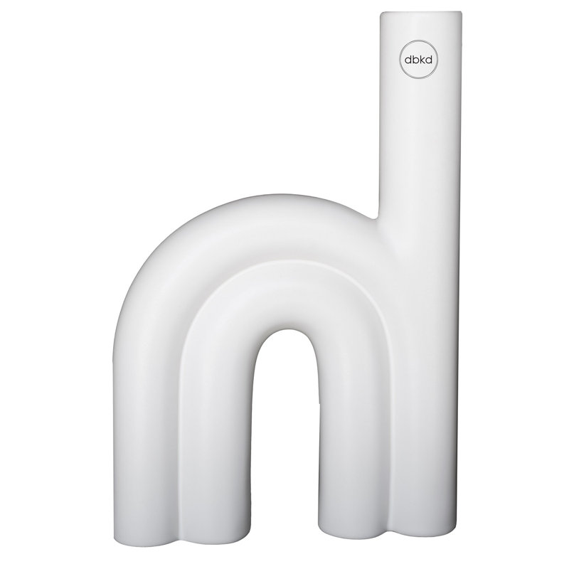Vase de table en céramique Lei, Blanc