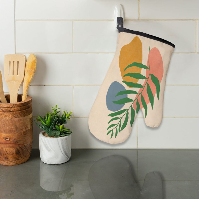 Boho Shapes Oven Mitt Cotton Twill